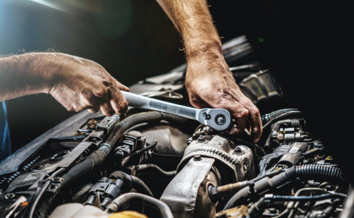 Hands-on wrench work during a Tulsa mobile repair